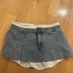 Urban Outfitters BDG Sammi Layered Denim Mini Skirt